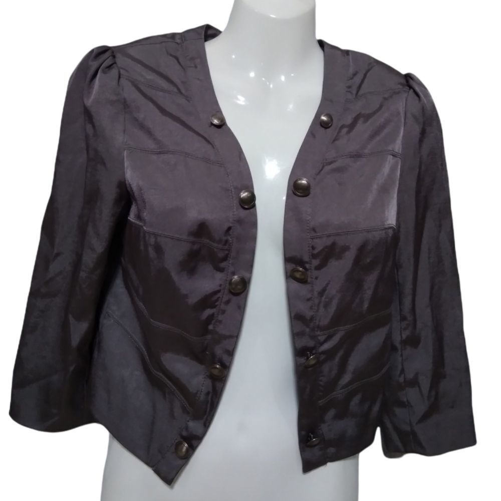 Open Cropped Military Blazer S
